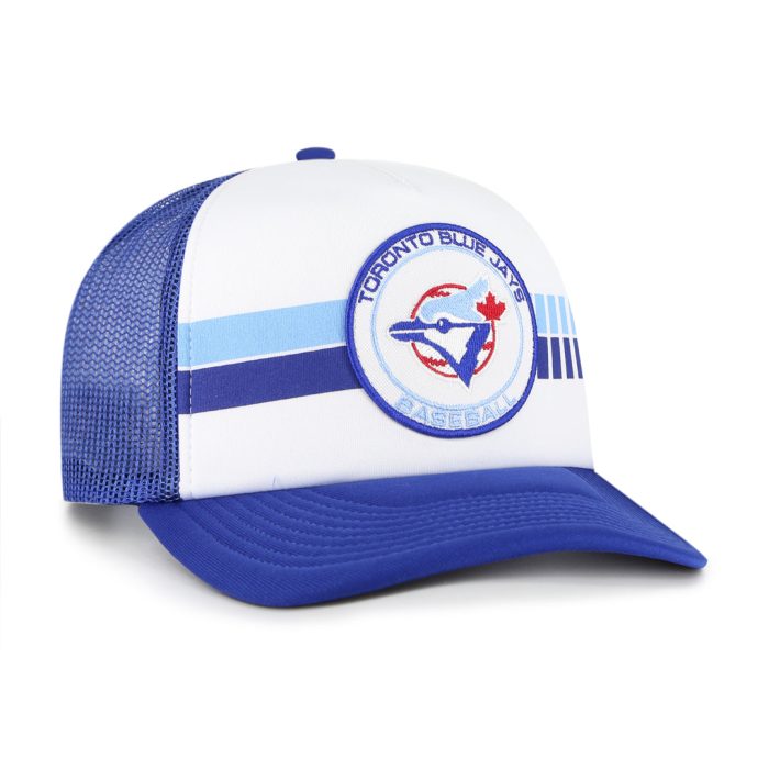 47 Brand Men s MLB Toronto Blue Jays Wax Pack Express Foam Trucker Cap 3