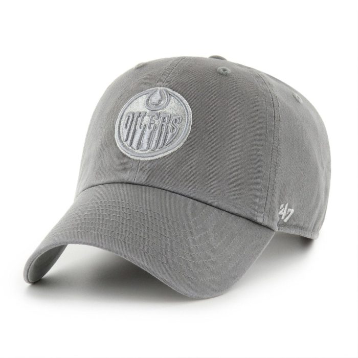 47 Brand Men s NHL Edmonton Oilers Cement Clean Up Cap