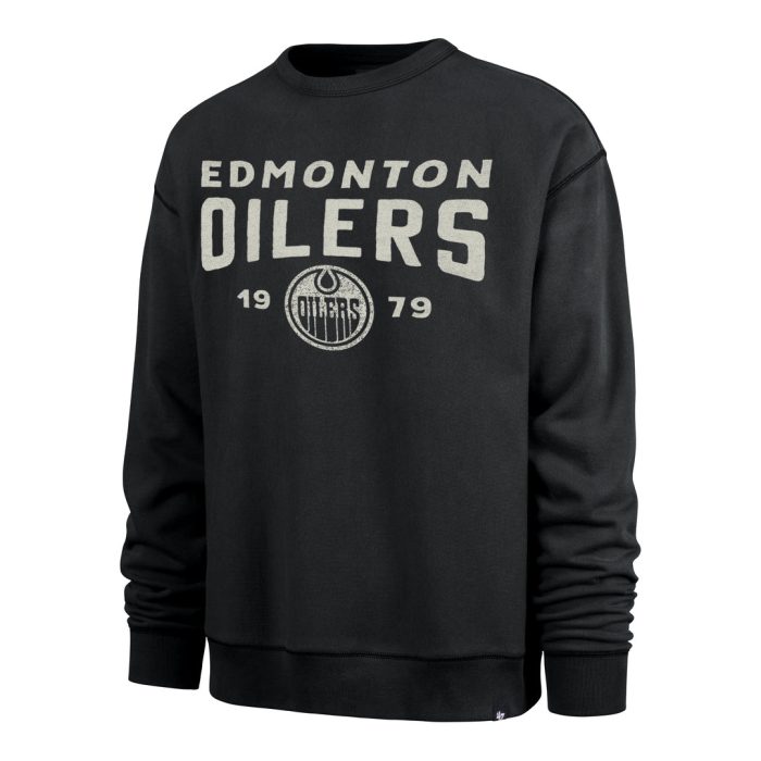 47 Brand Men s NHL Edmonton Oilers Dusted Windsor Sweatshirt Blue