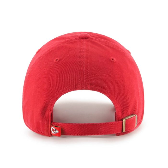 47 brand mens nfl kansas city chiefs clean up hat red 1