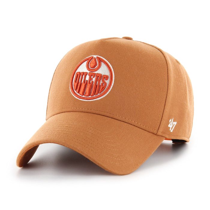 47 brand mens nhl edmonton oilers clay ballpark offside dt hat