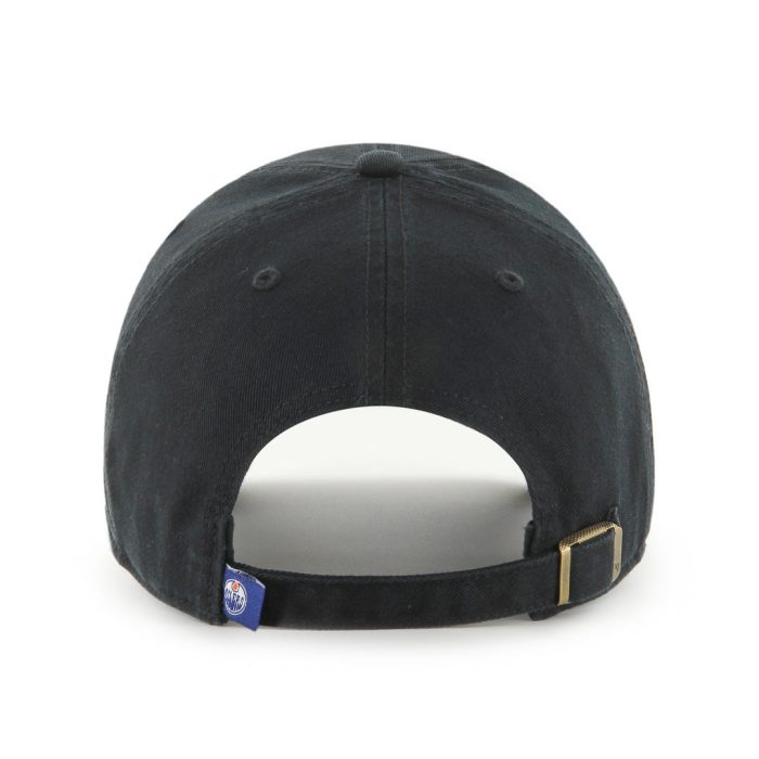 47 brand mens nhl edmonton oilers clean up hat black white 1