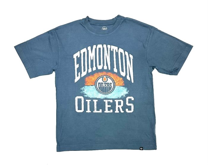 47 brand mens nhl edmonton oilers cloudfield montauk t shirt