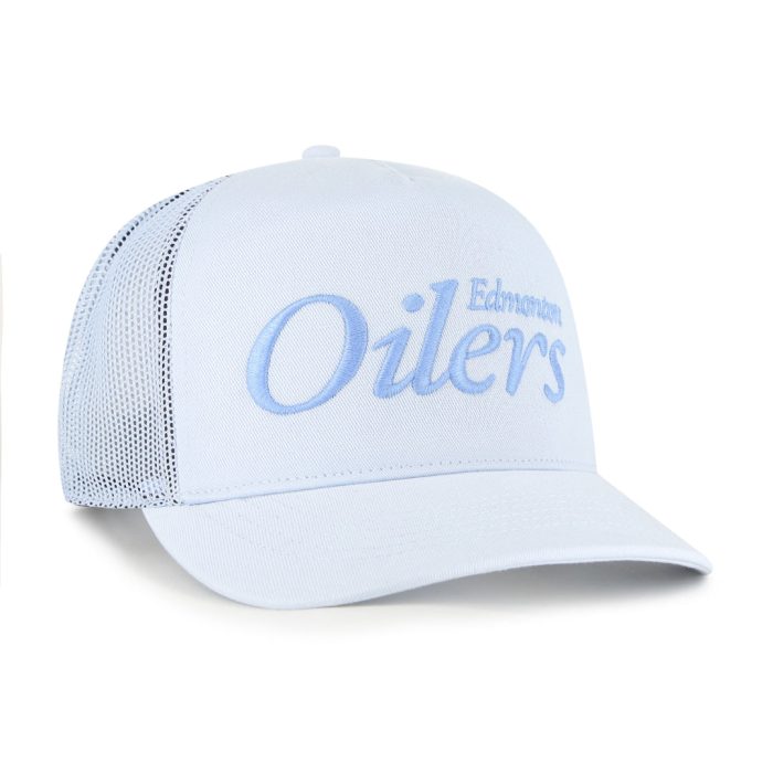 47 brand mens nhl edmonton oilers foundation script hitch hat light blue 1