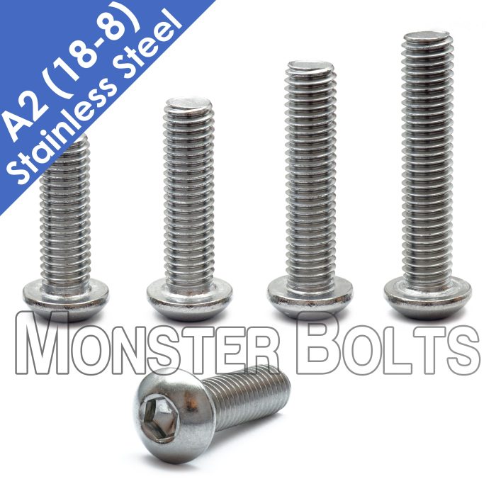ButtonHeadCapScrewsUS18 8Stainless scaled