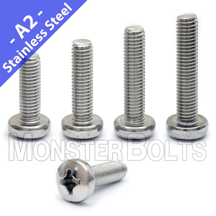 Pan Head Machine Screw A2 Stainless scaled