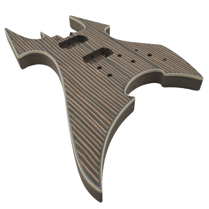 SOB RZEC 1 5 ZebrawoodSOBBassKitwithEbonyFretboard