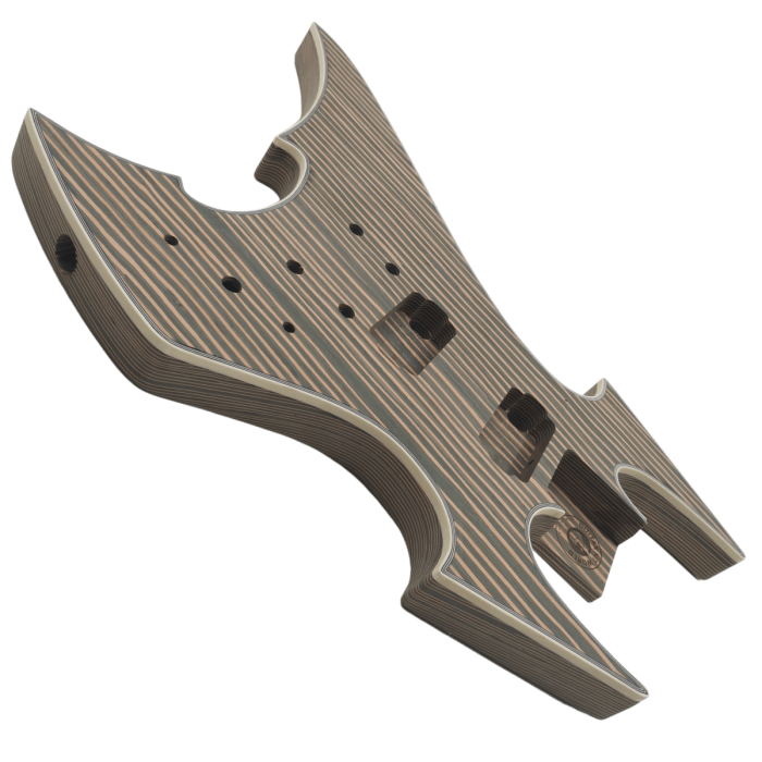 SOB RZEC 1 7 ZebrawoodSOBBassKitwithEbonyFretboard