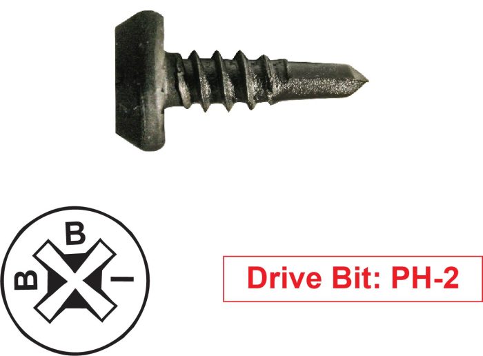 Self Drill Pan Framing Black