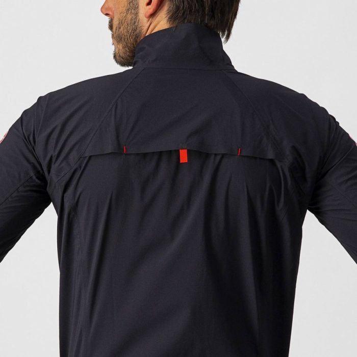 Shop Castelli Emergency 2 Rain Cycling Bike Jacket Light Black Edmonton Canada 3