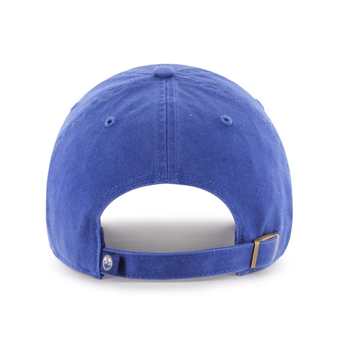 Shop 47 Brand Men s NHL Edmonton Oilers Clean Up Cap Royal Edmonton Canada 2