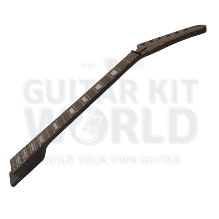 zebrawood exp guitar kit with black pickguard 472539