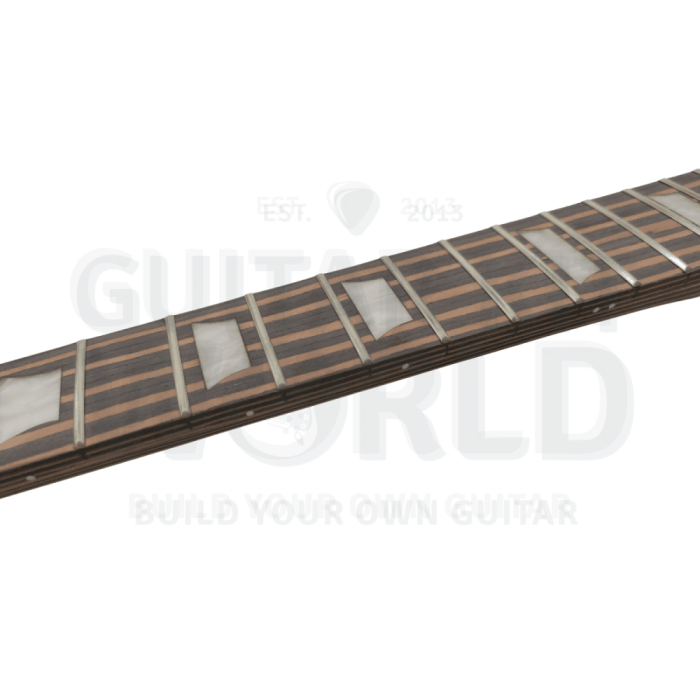 zebrawood exp guitar kit with black pickguard 757948